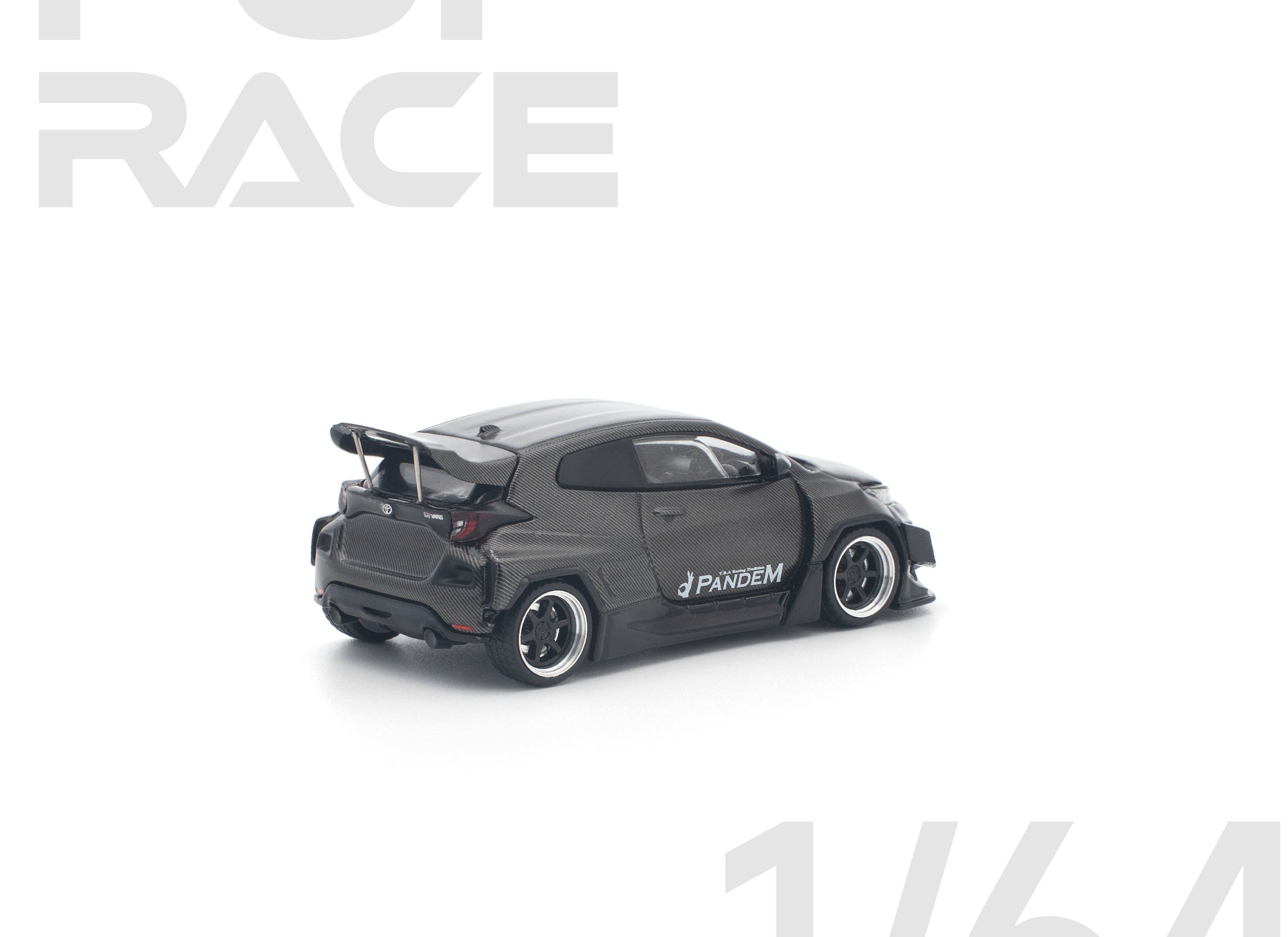 (Pre-order) POPRACE 1/64 PANDEM GR YARIS CARBON EDITION Diecast Model Car