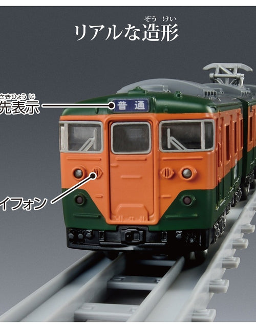 Load image into Gallery viewer, Takara Tomy Plarail Real Class J.R. Limited Express Series113 (JR East / Shonan)
