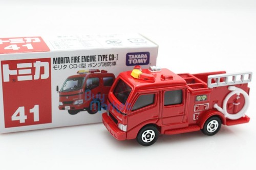 Load image into Gallery viewer, Takara Tomica Tomy #41 Morita Fire Engine CD-I Scale 1/84 Diecast Toy Car Japan
