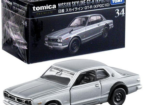 Load image into Gallery viewer, Takara Tomy TOMICA Premium No. 34 Nissan Skyline GT-R KPGC10 Diecast Toy Car
