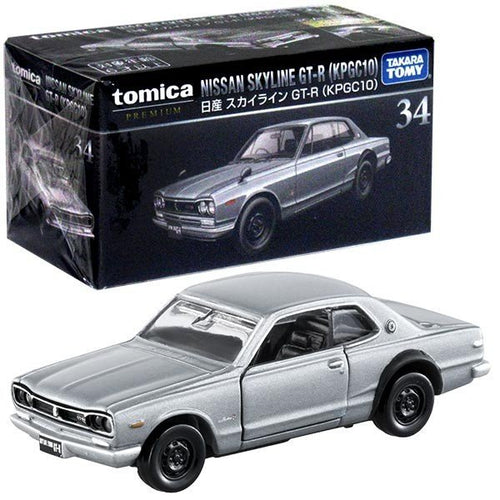Load image into Gallery viewer, Takara Tomy TOMICA Premium No. 34 Nissan Skyline GT-R KPGC10 Diecast Toy Car

