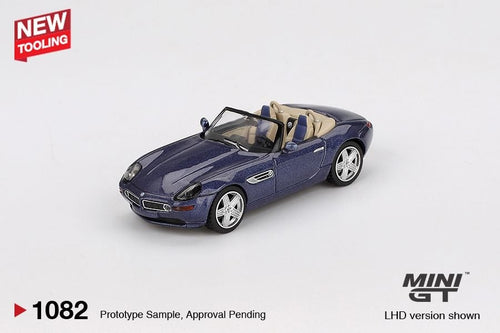Load image into Gallery viewer, Mini GT 1/64 #1082 BMW Z8 Alpina  Alpine Blue LHD Diecast Model Car
