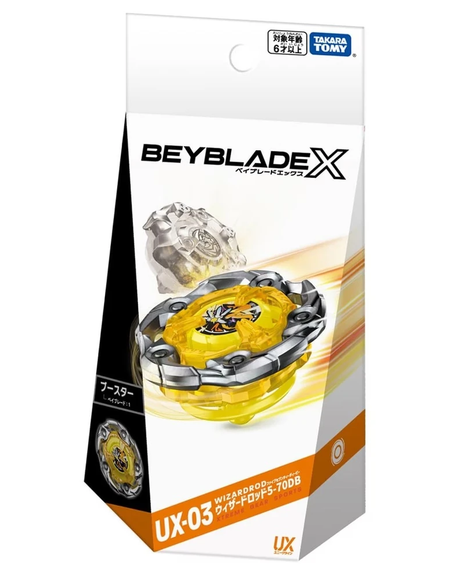 (Pre-order / Shipping Date: end of Jul 2026) Takara Tomy Beyblade X Booster UX-03 Wizard Rod 5-70DB