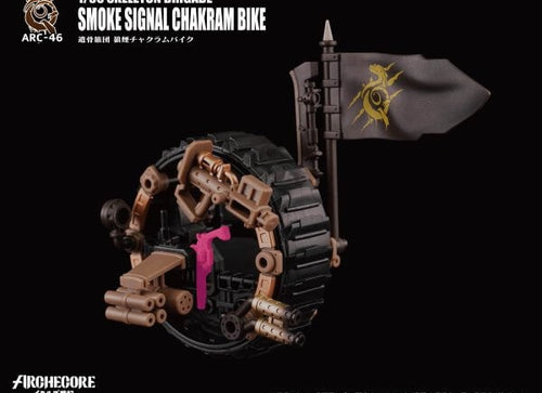 Load image into Gallery viewer, ARCHECORE ARC-46 Skeleton Brigade Smoke Signal Chakram Bike Figure Set
