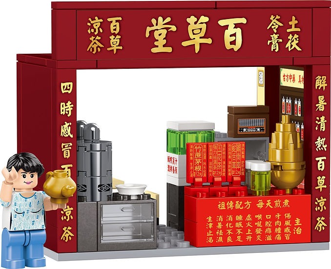 Royal Toys Building Blocks City Story Bricks RT56 : HERBAL TEA SHOP (102Pcs)