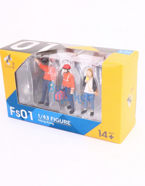 Load image into Gallery viewer, TINY City HK Scale 1/43 Figure Set 01 Firemen &amp; Lemon Tea Girl Model Figure

