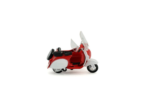 Load image into Gallery viewer, Tiny City Die-cast Model Car 1/35 Scooter Sidecar Cola
