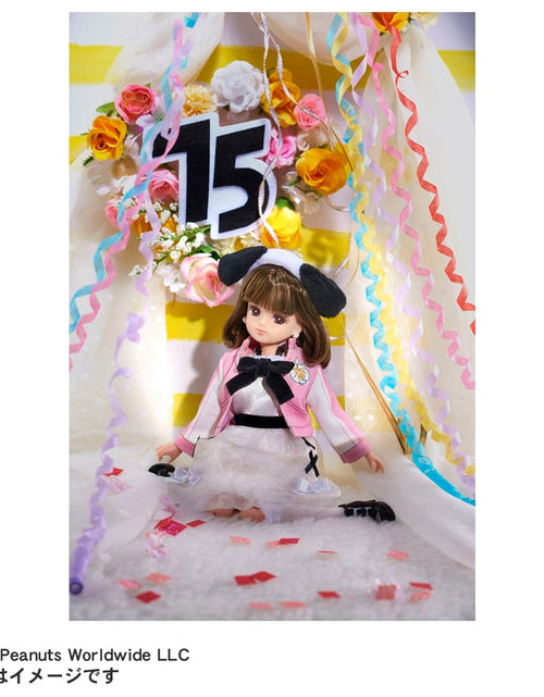 Load image into Gallery viewer, Takara Tomy Licca Rika-chan Photogenic PEANUTS 75years Anniversary Snoopy Style
