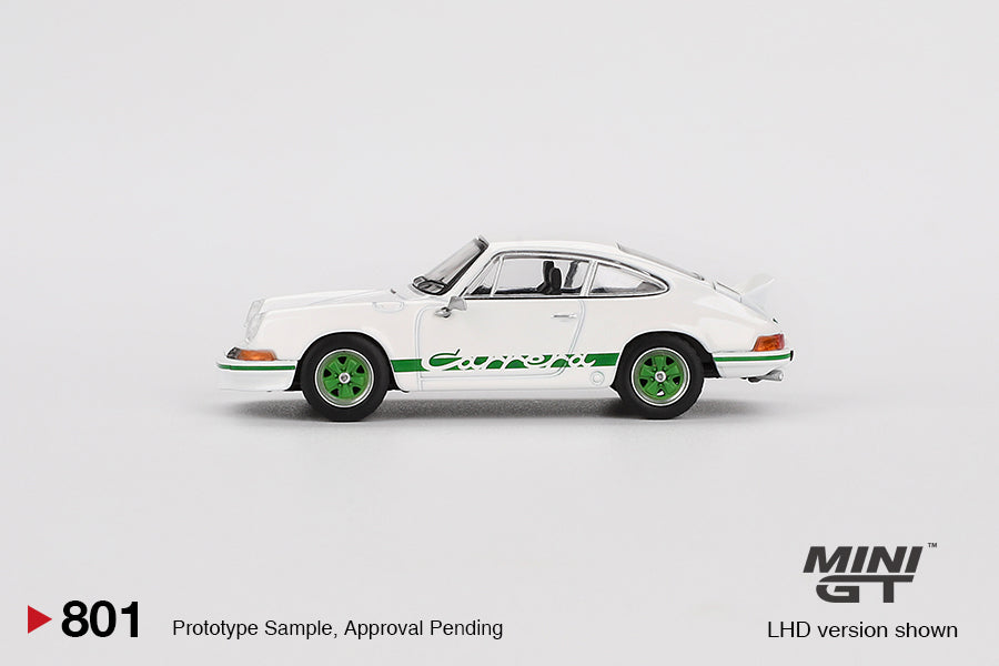 Mini GT #801 1/64 Porsche 911 Carrera RS 2.7 Grand Prix White RHD