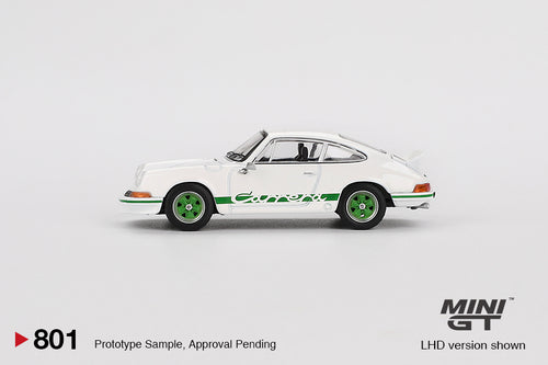 Load image into Gallery viewer, Mini GT #801 1/64 Porsche 911 Carrera RS 2.7 Grand Prix White LHD
