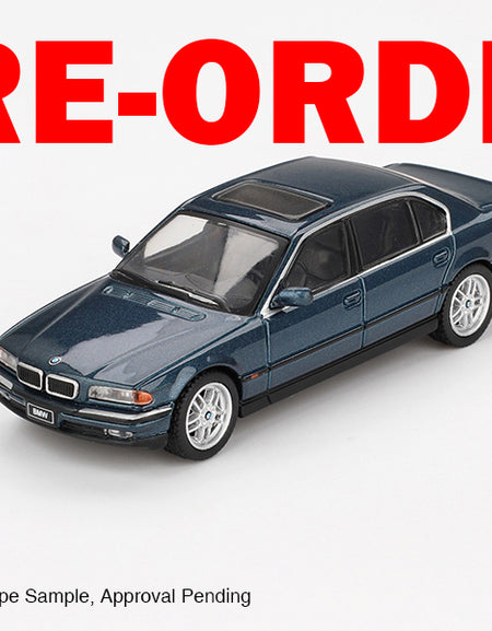 (Pre-order) Mini GT #894 BMW 750IL Sorrento Blue Metallic LHD Diecast Model Car