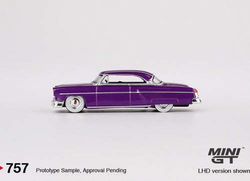 Load image into Gallery viewer, Mini GT #757 1/64 Lincoln Capri Hot Rod 1954 Purple Metallic (LHD)
