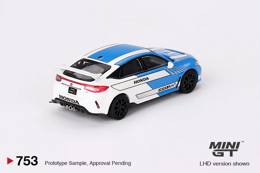 Mini GT #753 1/64 Honda Civic Type R #3 2023 Pace Car Blue Model Car