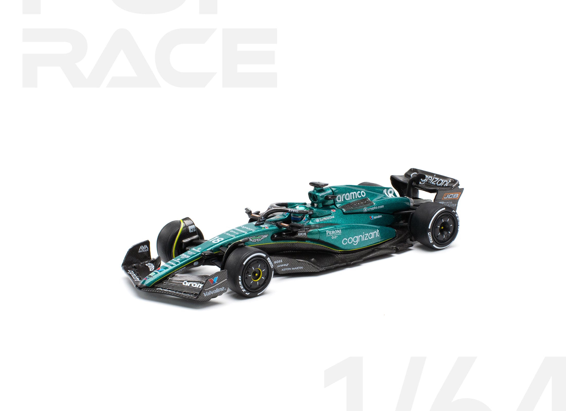 (Pre-order) POPRACE 1/64 ASTON MARTIN AMR23 LANCE STROLL Diecast Model Car