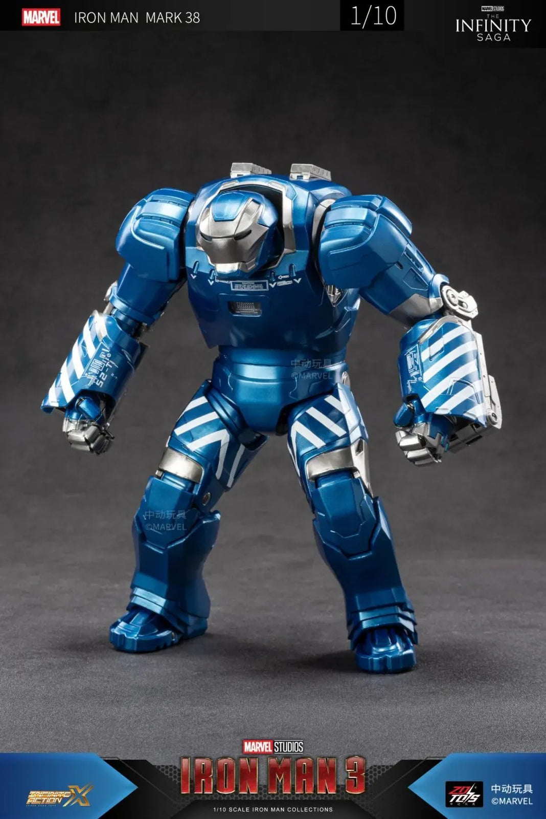 ZD Toys Marvel Avengers 1/10 Iron Man MK38 Action Figure
