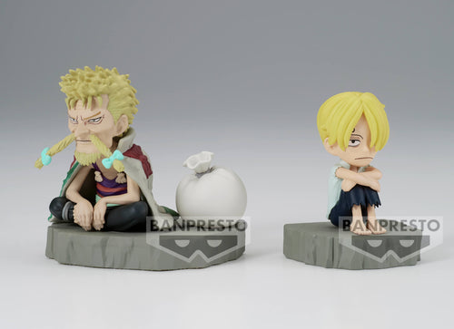 Load image into Gallery viewer, Banpresto One Piece wcf world collectable figure log stories sanji &amp; zeff set
