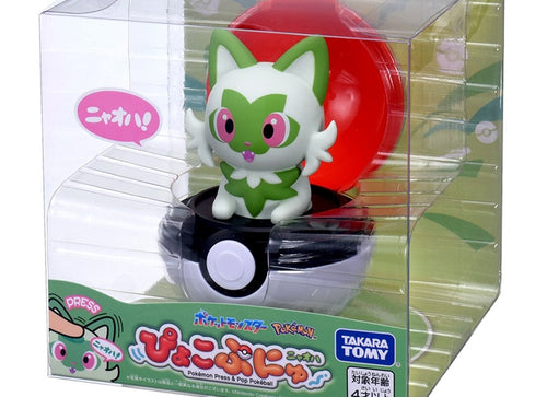 Load image into Gallery viewer, Takara Tomy Pokemon Pocket Monsters Pyokopuni Sprigatito Figure
