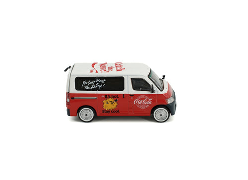 Load image into Gallery viewer, Tiny City Die-cast Model Car 1/64 TOYOTA Townace "COCA COLA" (New Tooling)
