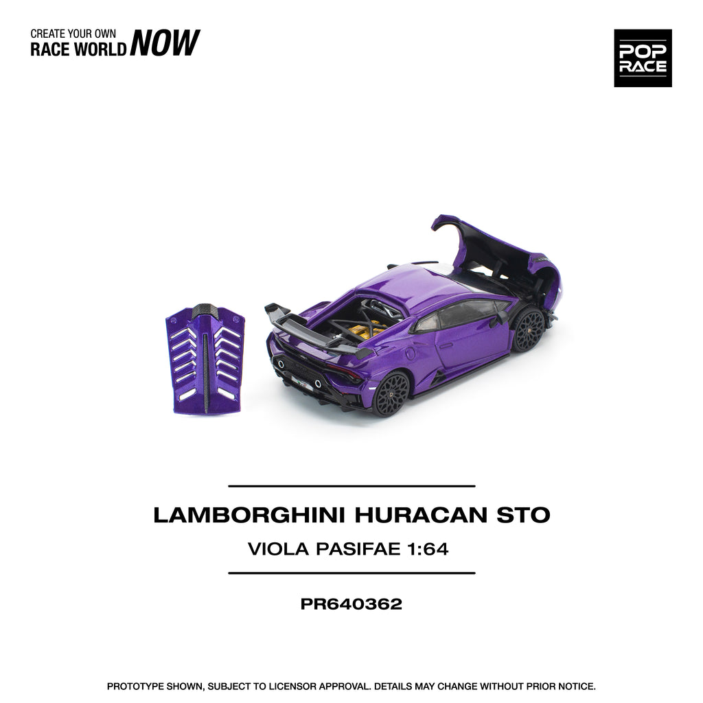 (Pre-order) POPRACE 1/64 POPRACE 1/64 LAMBORGHINI HURACAN STO VIOLA PASIFAE