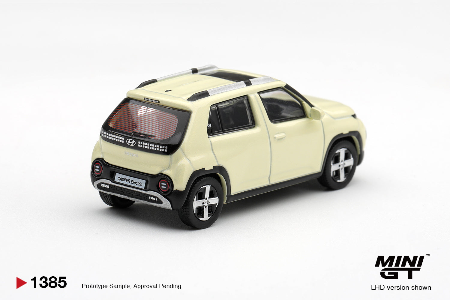 (Pre-order) Mini GT #1385 Hyundai Casper Butter Cream Yellow Pearl Diecast Model