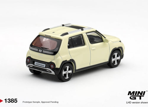 Load image into Gallery viewer, (Pre-order) Mini GT #1385 Hyundai Casper Butter Cream Yellow Pearl Diecast Model
