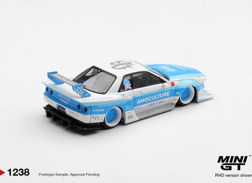 Load image into Gallery viewer, (Pre-order) Mini GT #1238 Nissan Skyline GT-R (R32) LBWK Kaido Work AMOCULTURE
