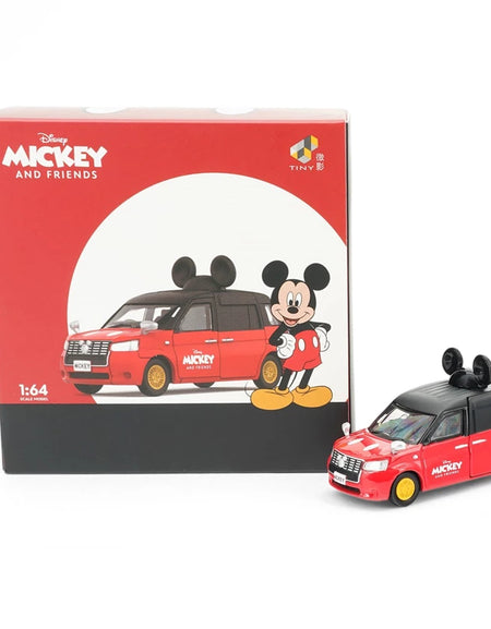 Tiny City 1/64 - Disney Vehicle - Hong Kong Hybrid Urban Taxi x Mickey (Black)