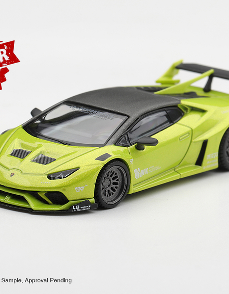 (Pre-order) Mini GT #1377 Lamborghini Huracán LB★WORKS Lime Metallic LHD