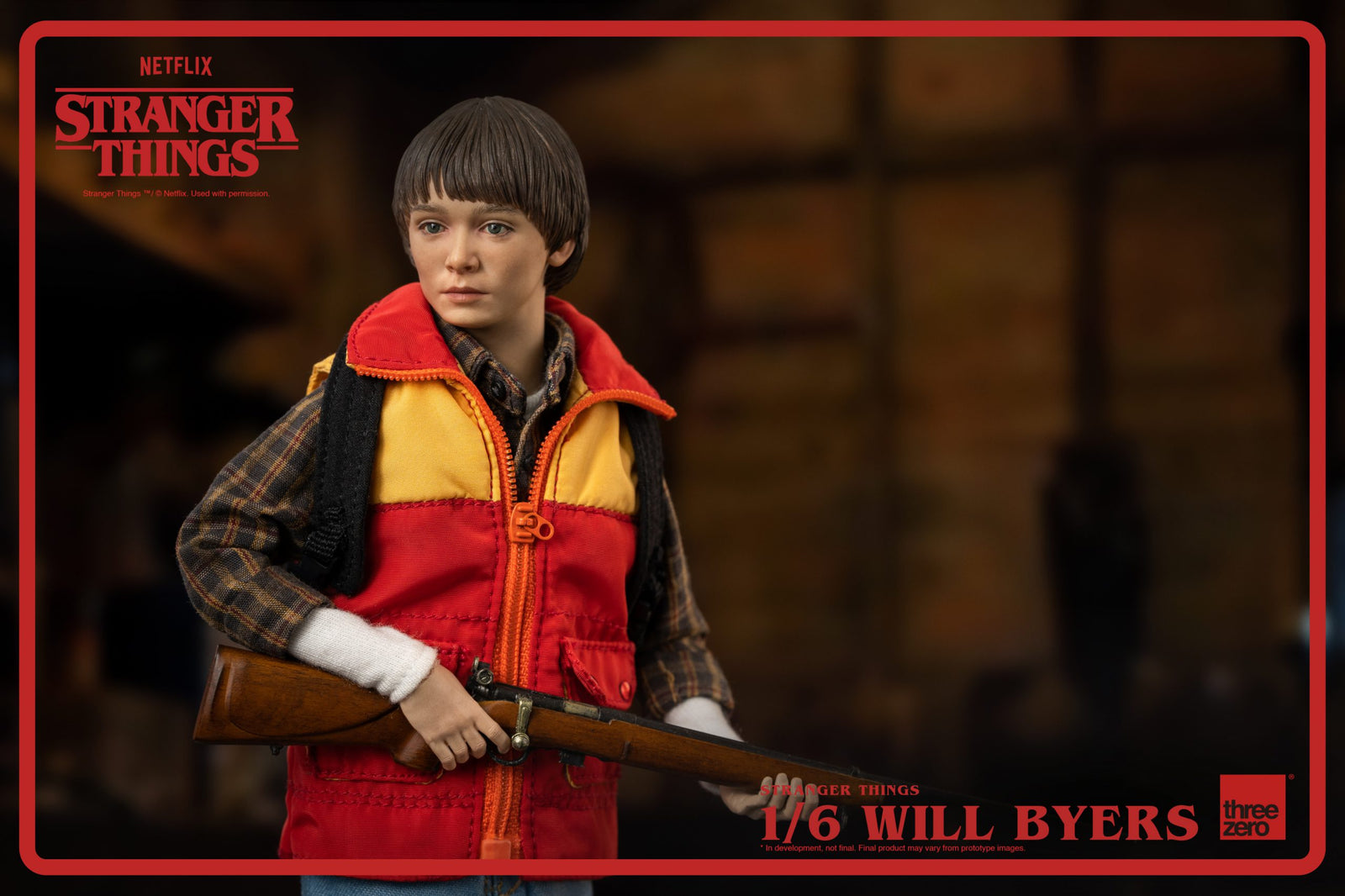 Threezero Stranger Things 1/6 Will Byers Action Figure Set with accessories