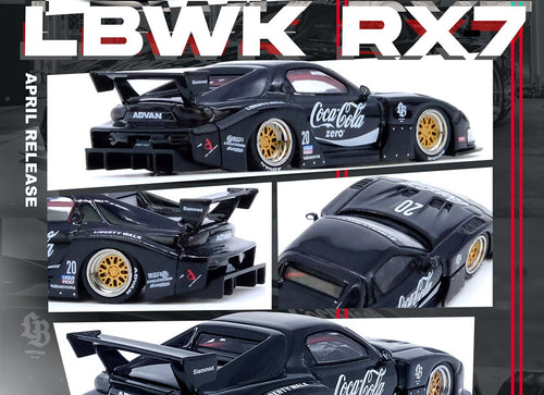 Load image into Gallery viewer, INNO64 X Tiny 1/64 MAZDA RX7 (FD3S) LB-SUPER SILHOUETTE - Coca Cola
