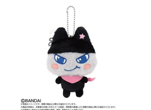 Load image into Gallery viewer, Bandai TAMAGOTCHI  PARADISE MASCOT Kuromametchi Keychain PLUSH 12cm
