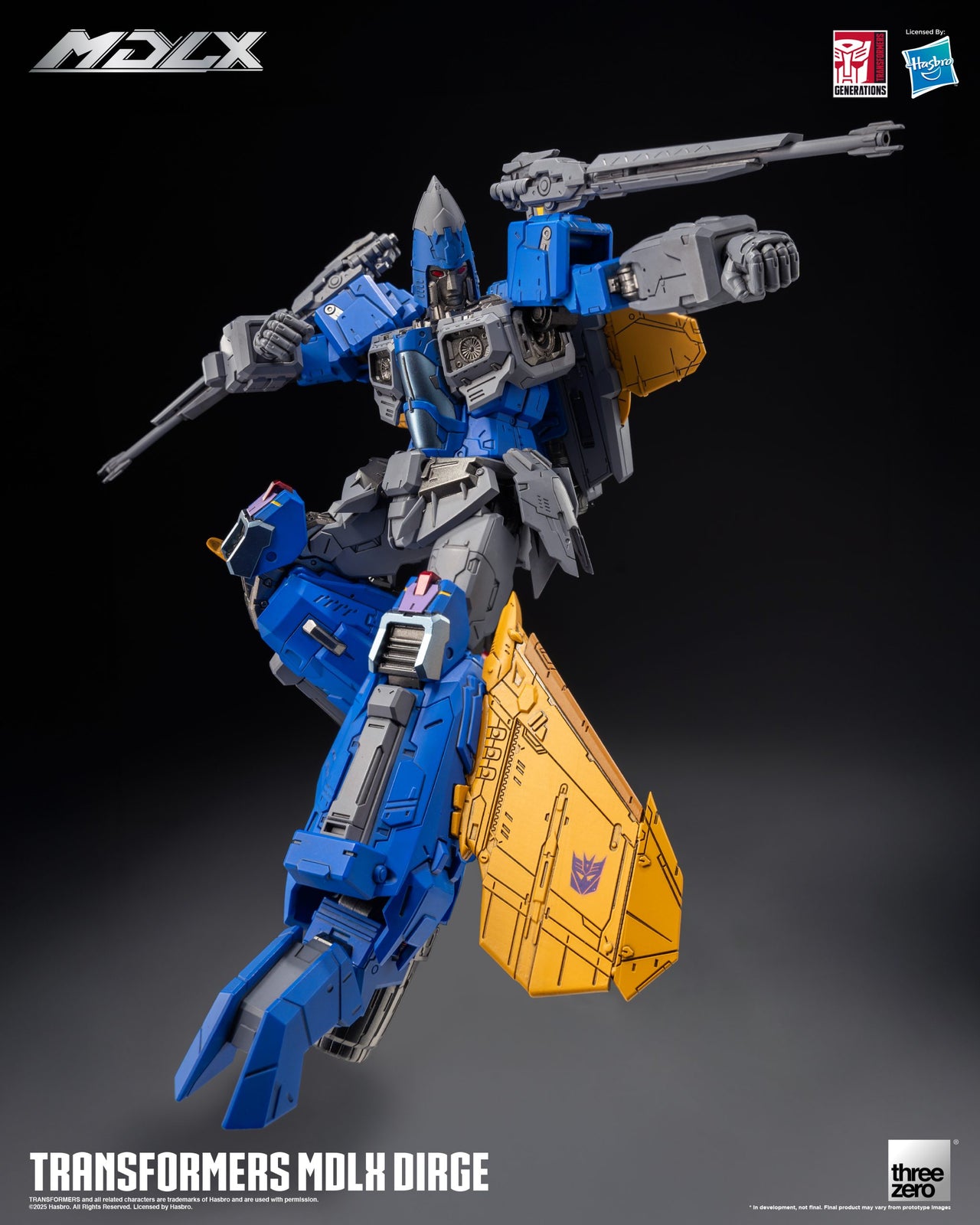 Threezero Transformers MDLX Action Figure Dirge 20 CM