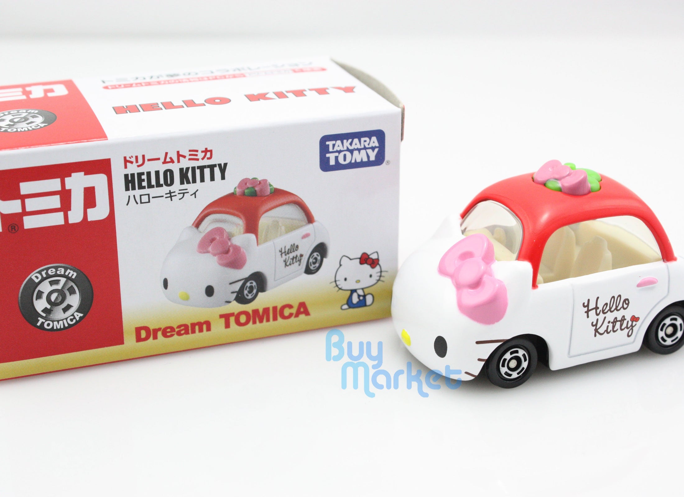 Takara Tomy Dream Tomica Hello Kitty White Red Special Mini Diecast Toy Car