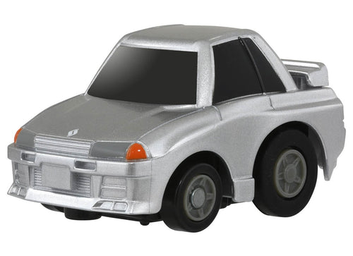 Load image into Gallery viewer, Takara Tomy Tomica ChoroQ Pull Back Diecast e-02 Nissan Skyline GT-R (R32)
