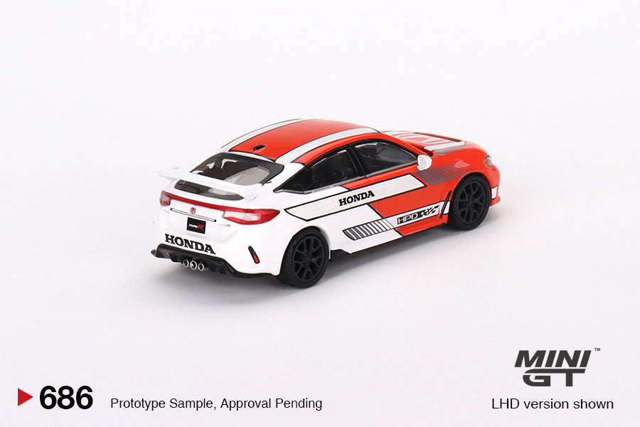 Mini GT #686 Honda Civic Type 2023 Pace Car Red Diecast Model Car