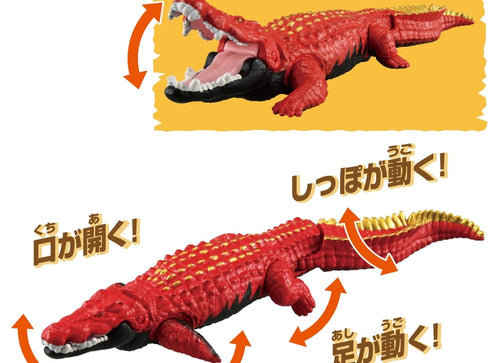 Load image into Gallery viewer, Takara Tomy Adventure Continent Ania Kingdom Gabool (Saltwater Crocodile) Figure
