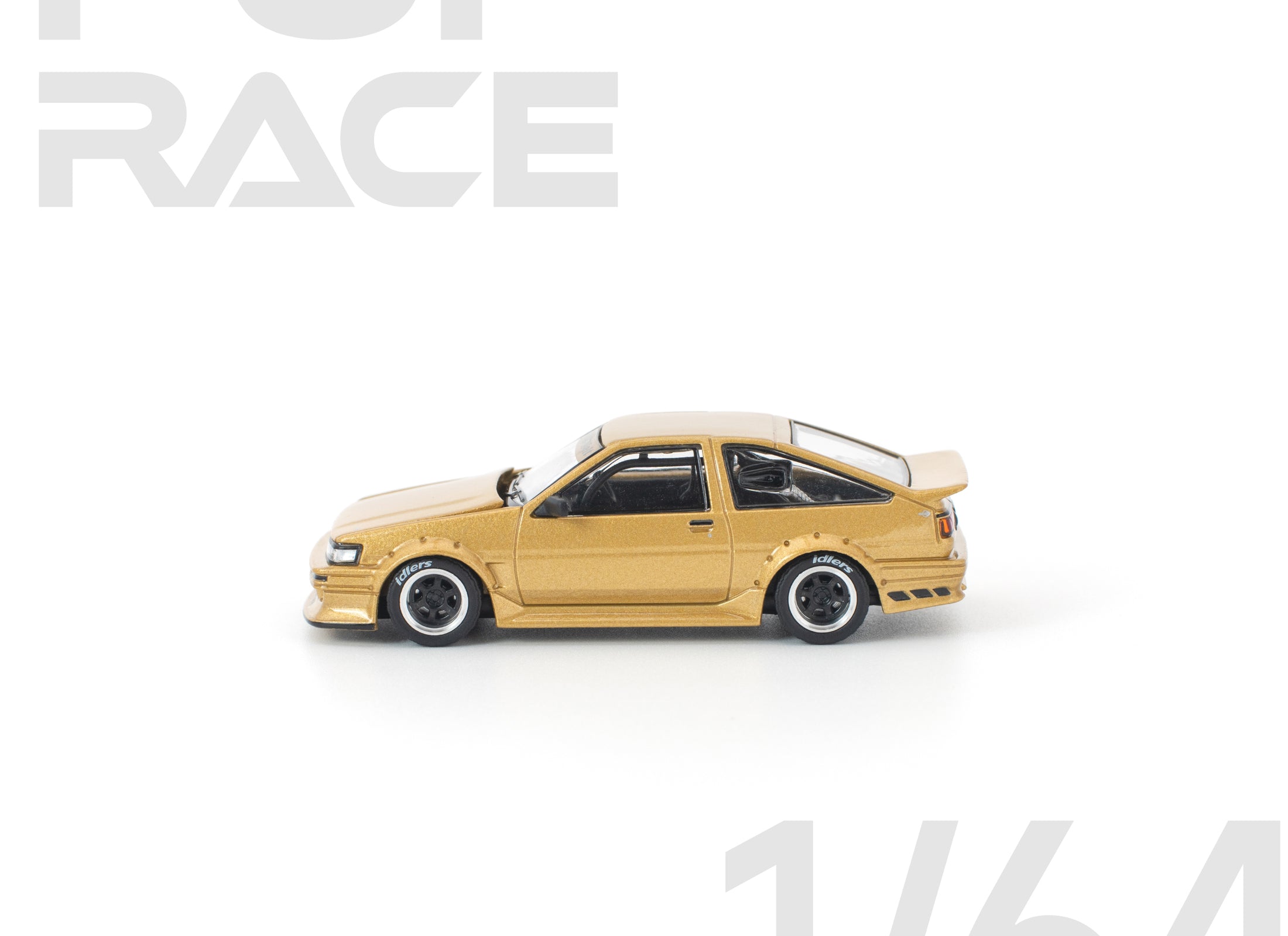 (Pre-order) POPRACE 1/64 RWB AE86 GOLD #PR640411 Diecast Model Car