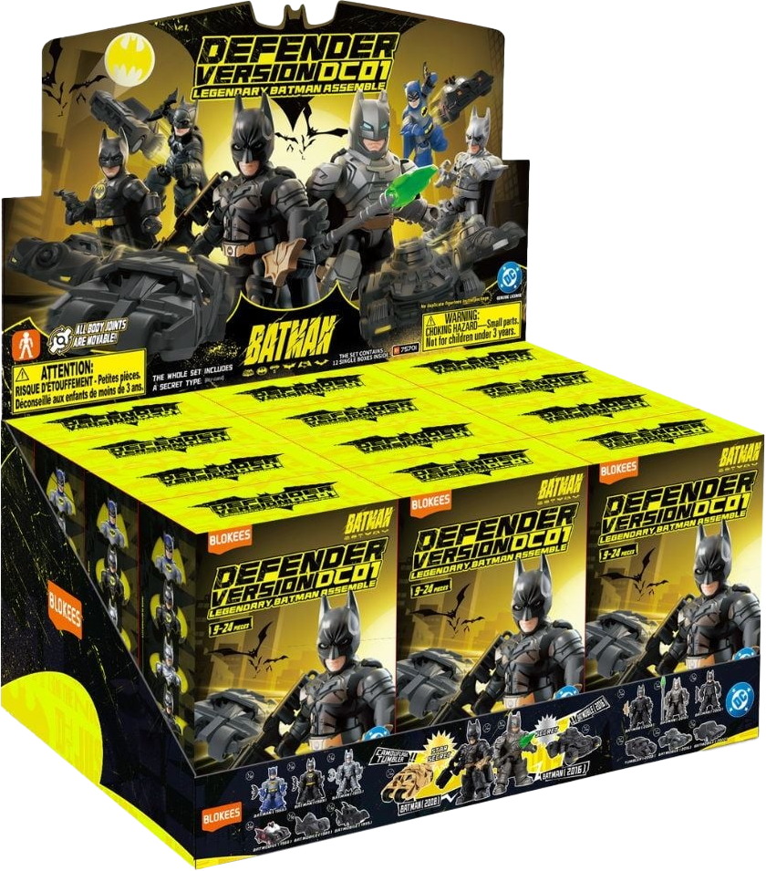 Blokees DC Comics - Defender 01 Batman Blind Box Figure Full set of 12