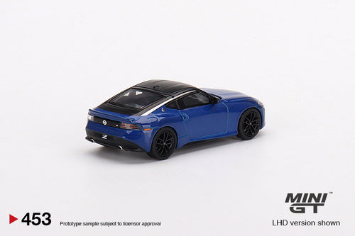 Load image into Gallery viewer, Mini GT 1/64 Die-cast car #453  Nissan Z Performance 2023 Seiran Blue Model
