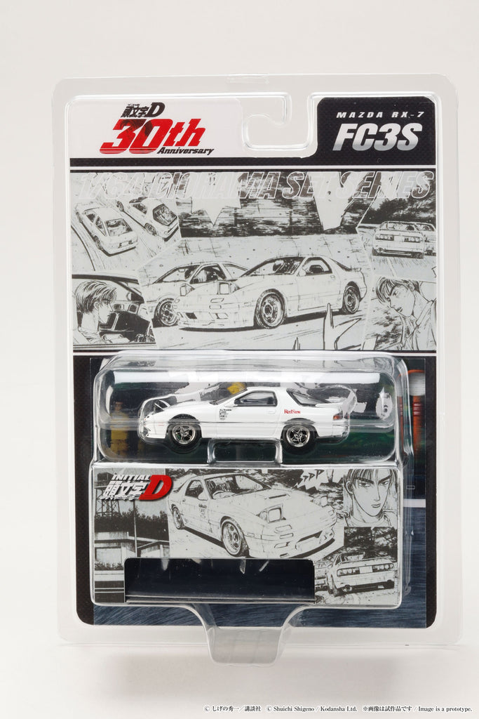 Hobby Japan 1/64 Mazda RX-7 (FC3S) RedSuns Initial D Ryosuke Takahashi VS Takumi