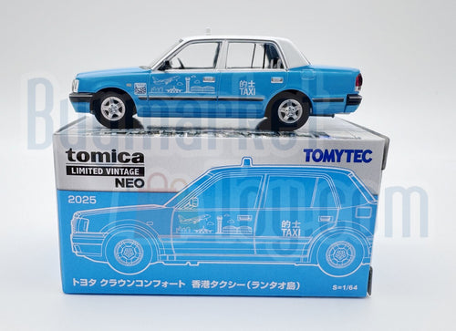 Load image into Gallery viewer, Takara Tomy Tomytec Limited Vintage NEO Toyota Crown Comfort HK Taxi Blue
