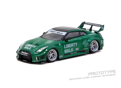 Load image into Gallery viewer, (Pre-order) Tarmac Works 1/64 LB-Silhouette WORKS GT NISSAN 35GT-RR EmeraldGreen
