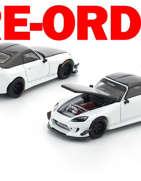 (Pre-order) POPRACE 1/64 PANDEM S2000 SOFTTOP WHITE TOOLING Diecast Model Car