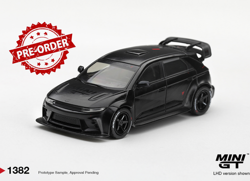 Load image into Gallery viewer, (Pre-order) Mini GT #1382 Hyundai Ioniq 5N RS-01T Stealth Diecast Model Car LHD
