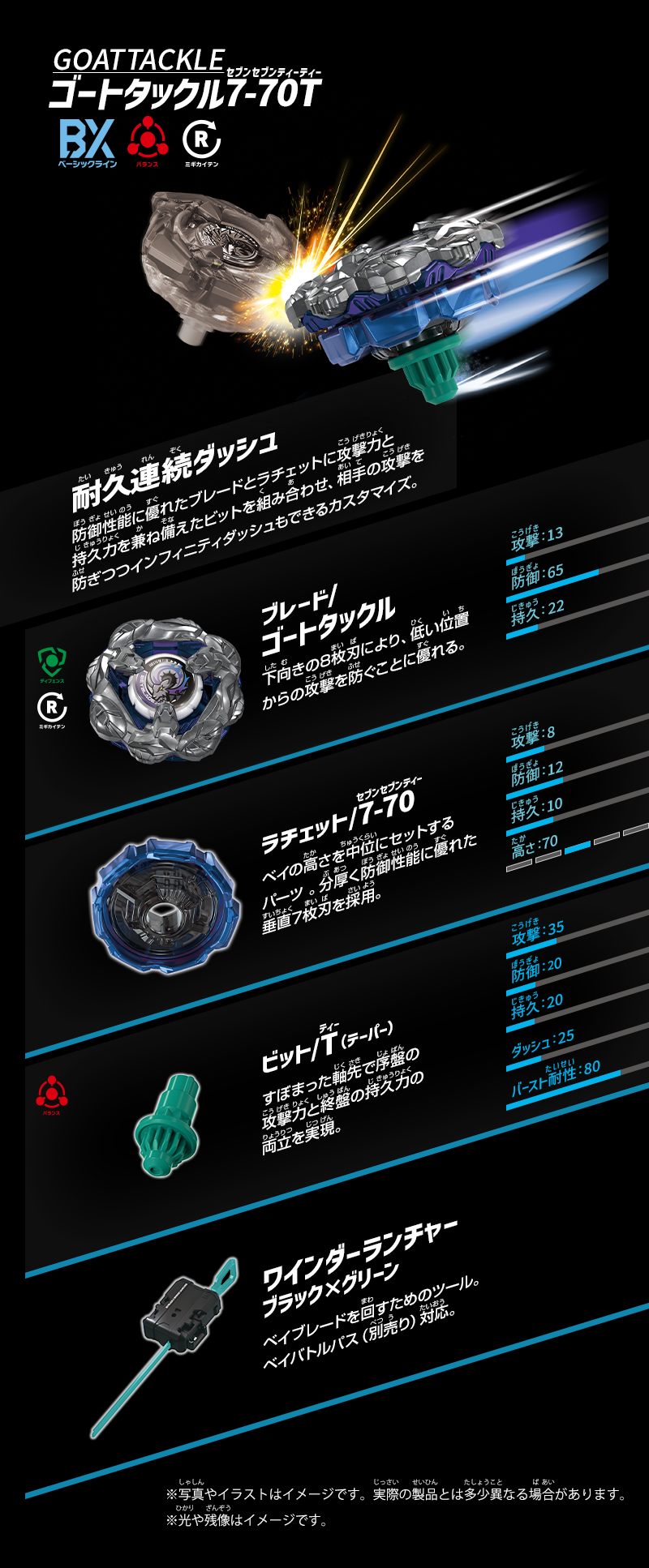 Takara Tomy Beyblade X BX-46 Battle Entry Set Infinity (NO STADIUM)