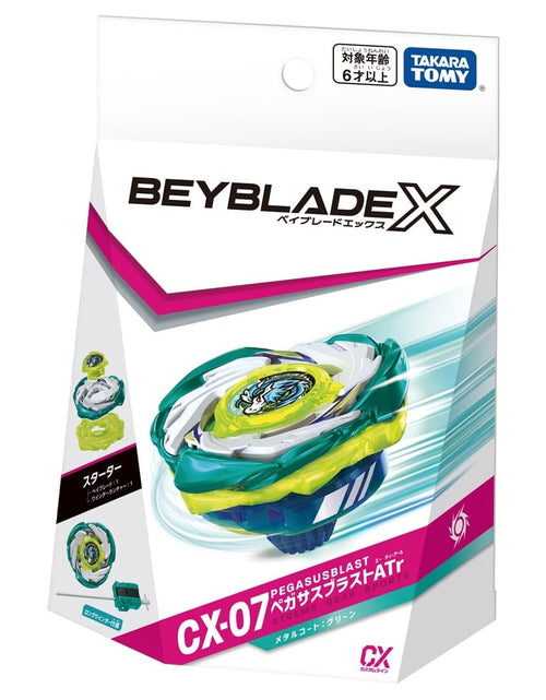 Load image into Gallery viewer, Takara Tomy Beyblade X CX-07 Starter PegasusBlast ATr
