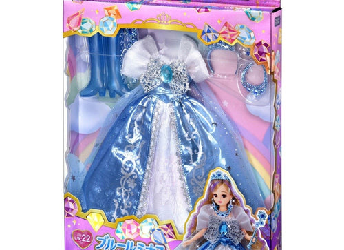 Load image into Gallery viewer, Takara Tomy Licca Dress LW-22 Blue Luminous Princess Outfit (No Doll)
