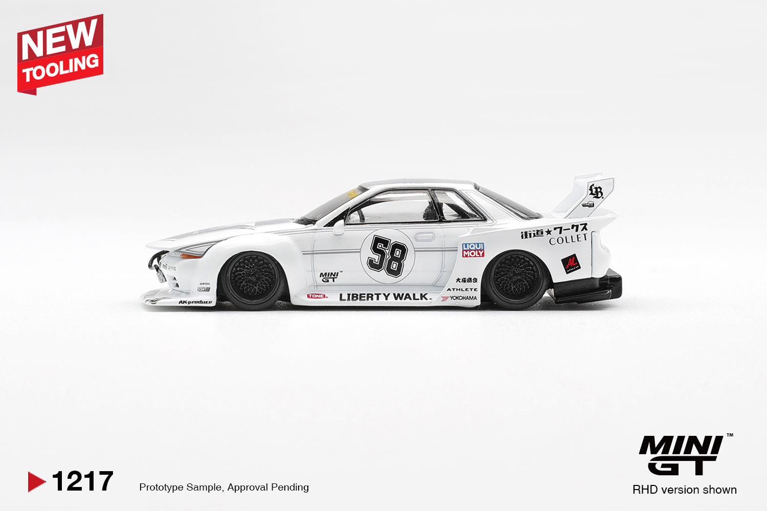 (Pre-order) MINI GT #1217 Nissan GT-R32 LB-Kaido Works TAS 2025 Diecast Model