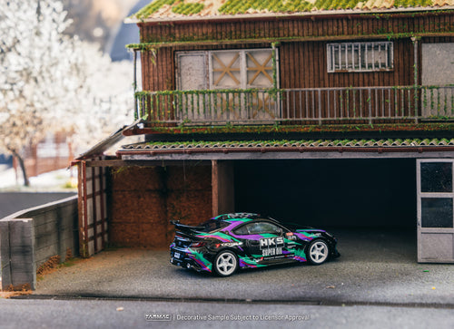 Load image into Gallery viewer, Tarmac Works 1/64 HKS Toyota GR86 Black Diecast Model Car
