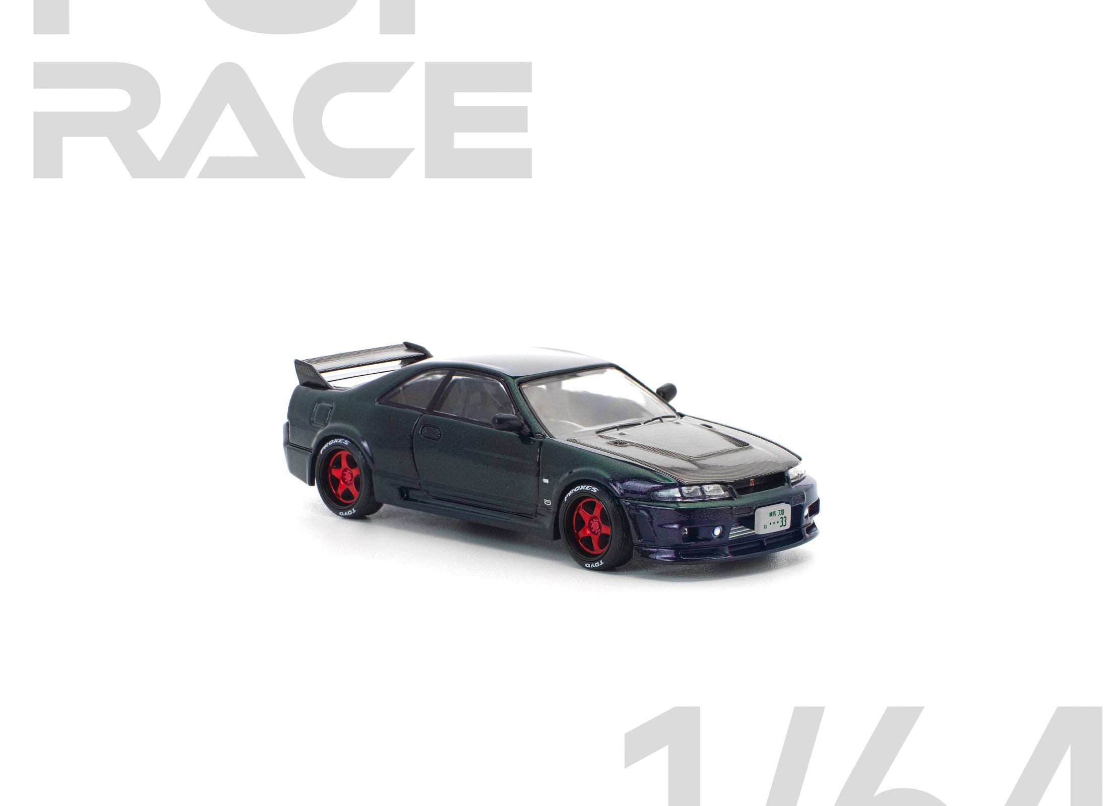 (Pre-order) POPRACE 1/64 SKYLINE GT-R R33 GHOST CHAMELEON Diecast Model Car